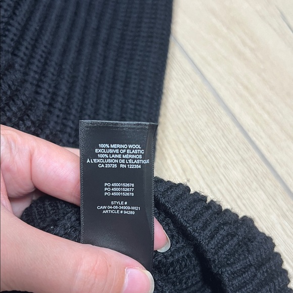 Aritzia Black Cowl Neck Sweater Dress - Picture 2 of 5